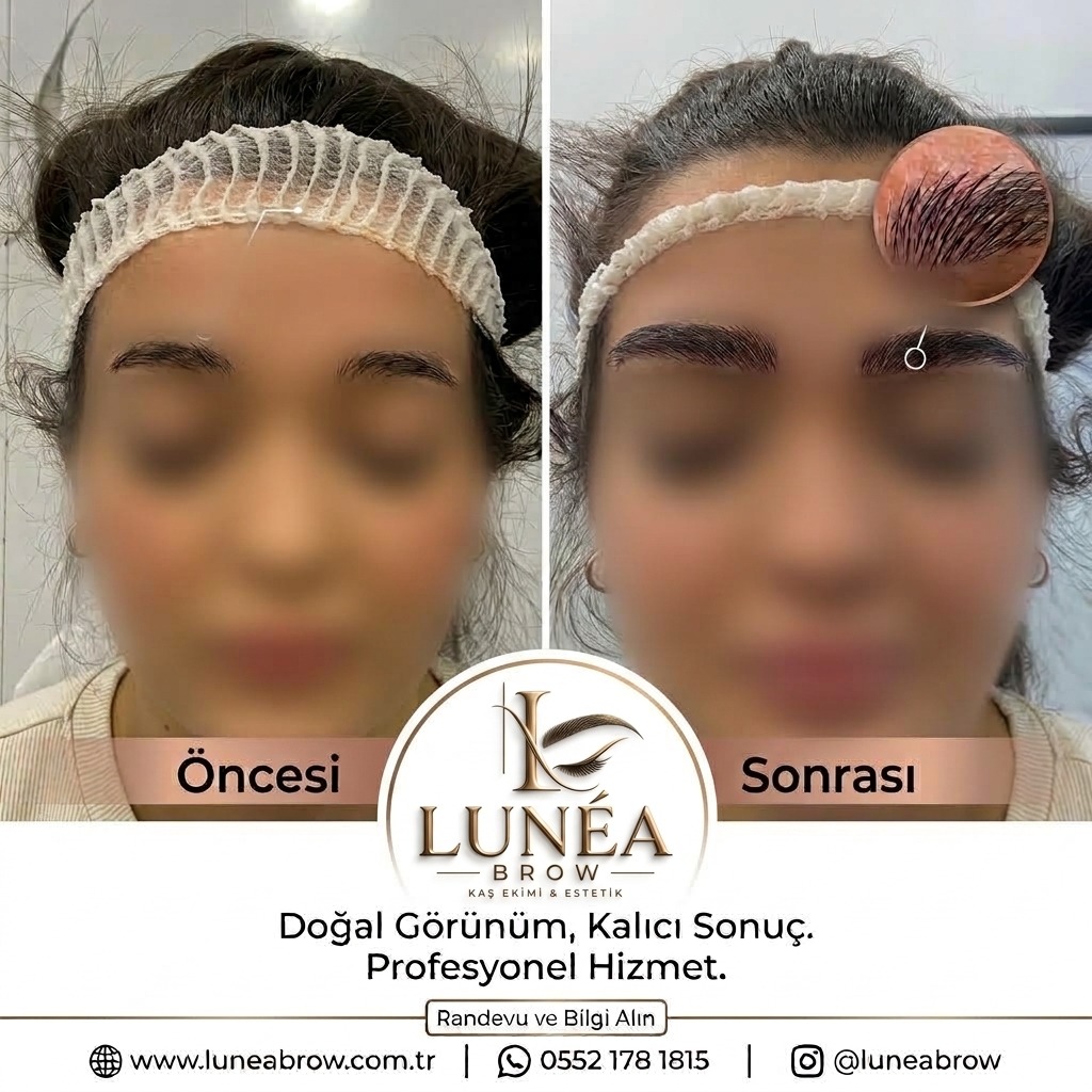 Kaş ekimi öncesi ve sonrası — Lunea Brow